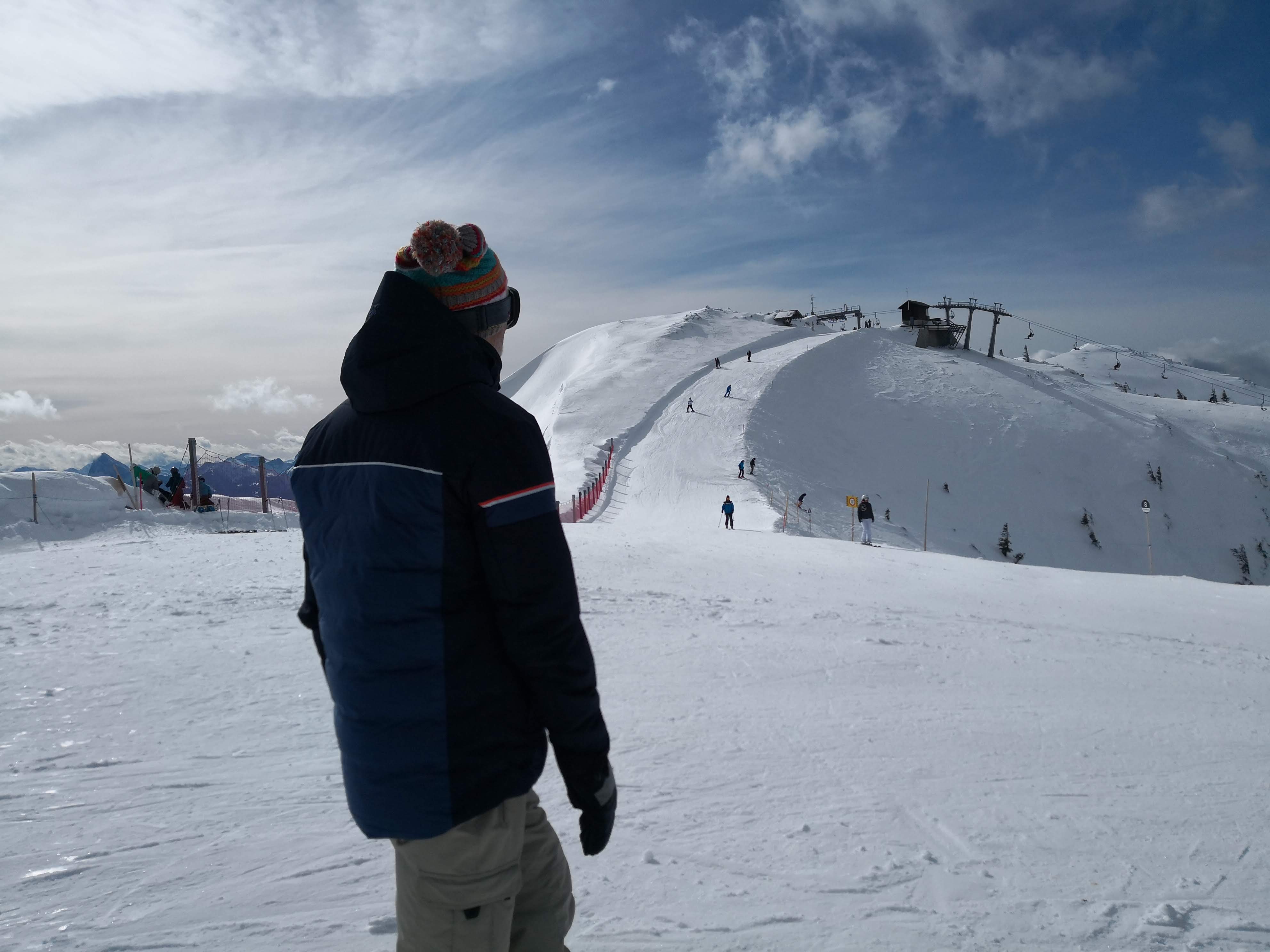 Blick zum Lift
