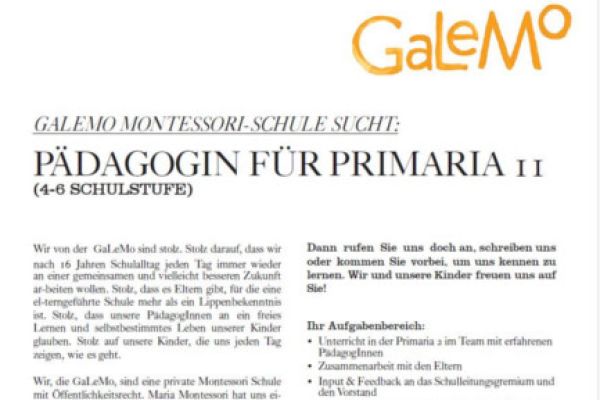 Stellenausschreibung