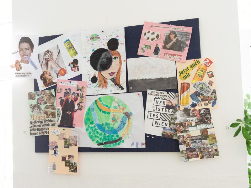 Montessori Lernumgebung, Collage, Wandgestaltung