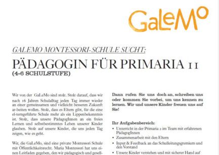 Stellenausschreibung